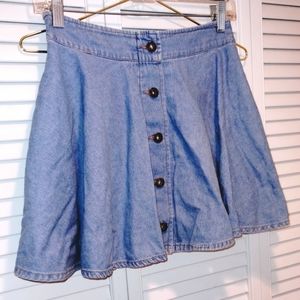 Women's Colza Denim Mini Skirt.